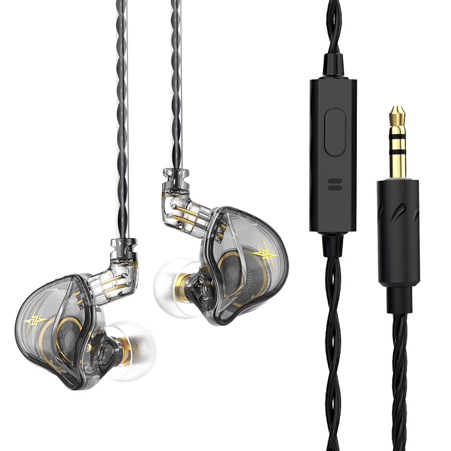 QKZ ZXT HiFi Earphone with Mic alt ZXN EDX Pro ZSN Pro X-Transparan