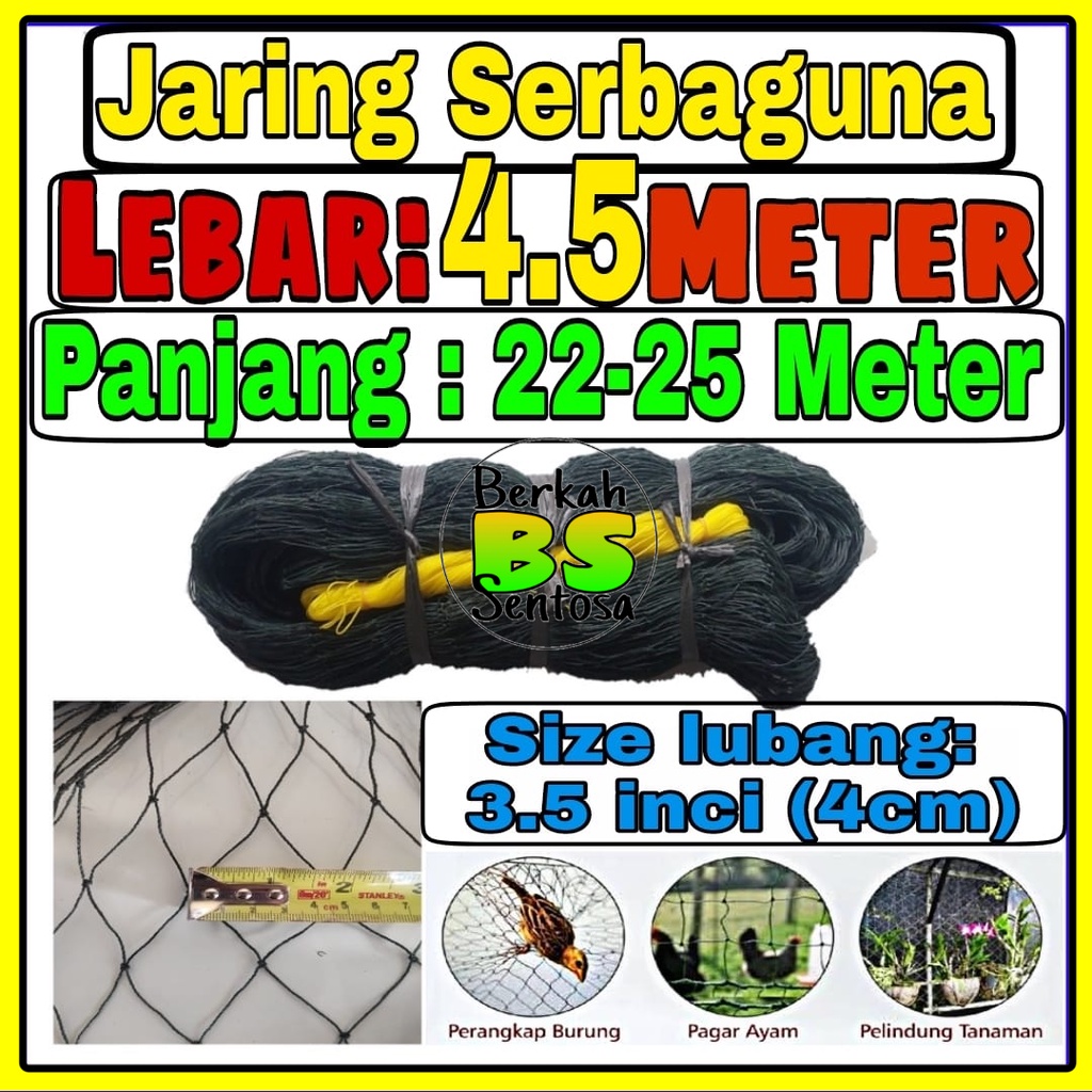 Jaring Ayam Jaring Pagar Ayam Jaring Pagar Tanaman Lebar 4.7 Meter