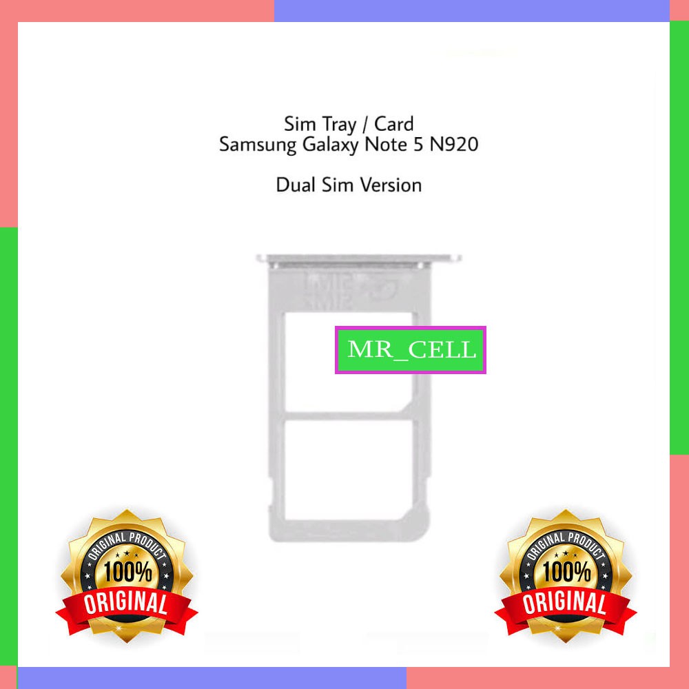 SimTray Slot Simcard Samsung Galaxy Note 5 N920 Dual Sim Original