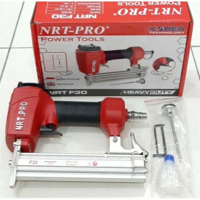 Alat Paku Tembak Tenaga Udara Atau Air Nailer NRT F30 pake kompresor