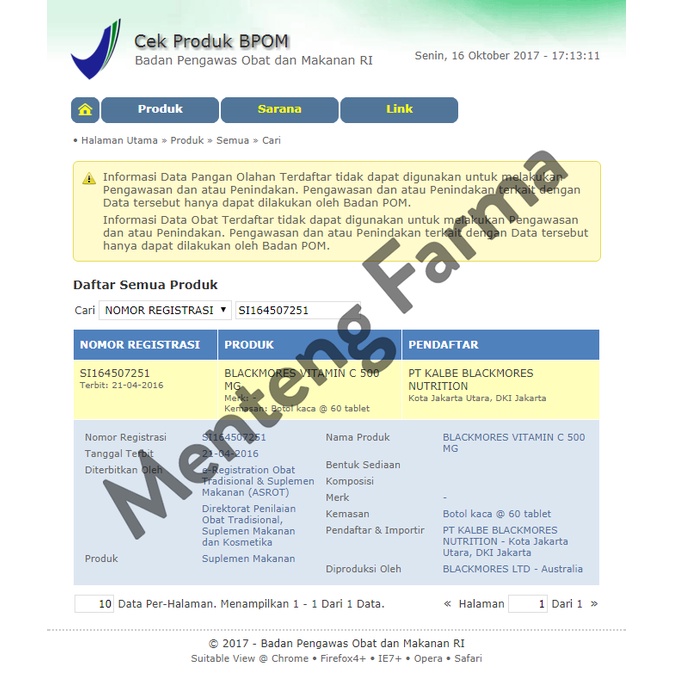 Blackmores Vitamin C 500 - Suplemen Peningkat Sistem Imun Tubuh