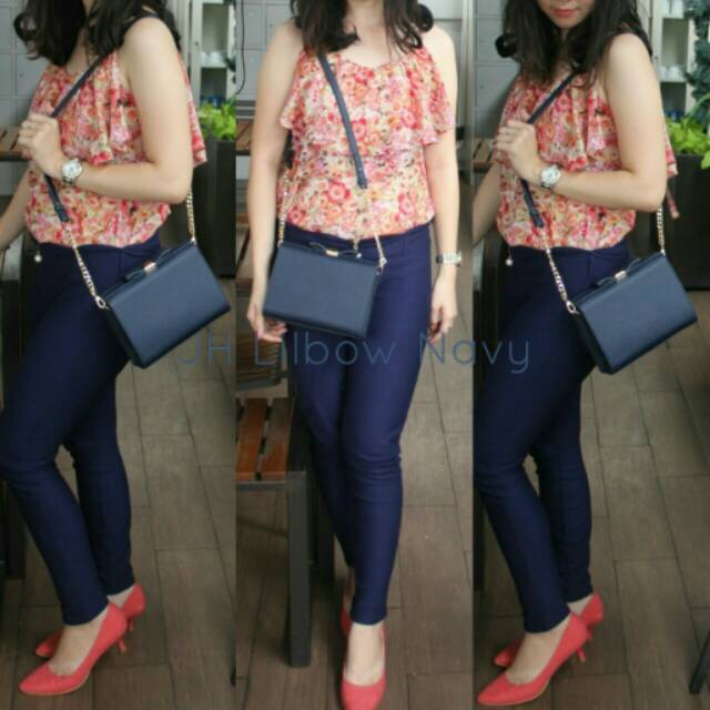 JH LIL BOW PLUS NAVY ORI JIMS HONEY