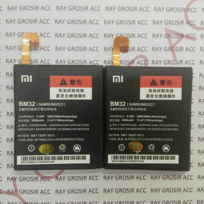 Baterai Original Xiaomi BM32 BM 32 BM-32 Mi 4 , Mi4