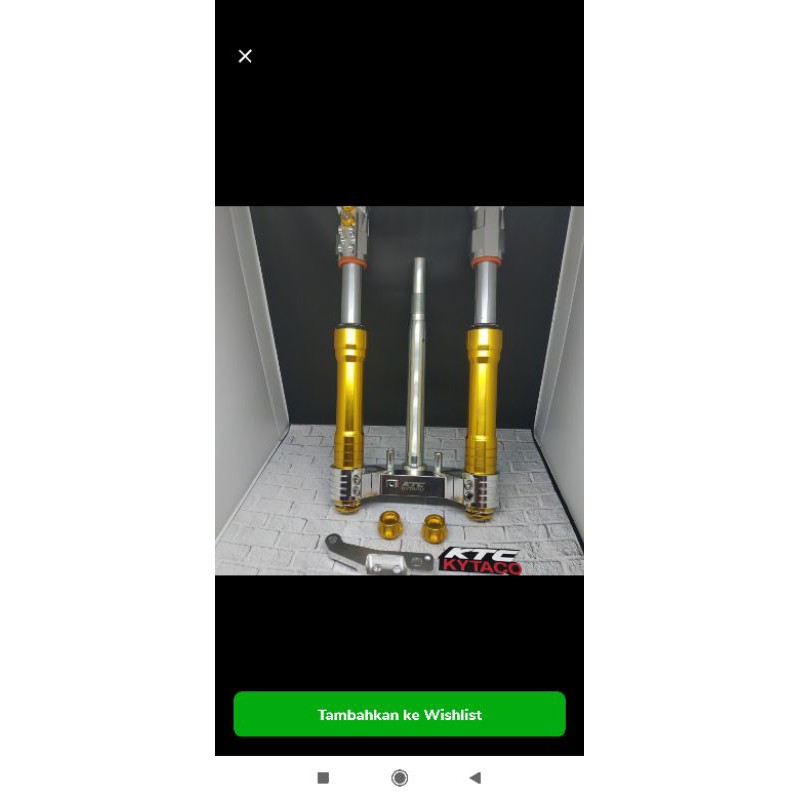 shock upside-down Yamaha aerox