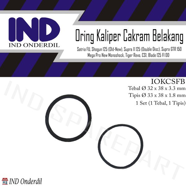 ASLI Oring-O Ring-Karet-Seal Piston Kaliper-Caliper Cakram Kepala Babi-Baby Belakang Satria FU