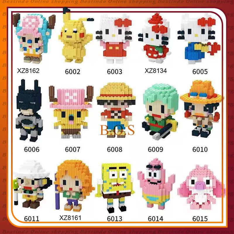 Nano Block ONE PIECE,MARVEL,DISNEYSeries| Bricks education Nano Block