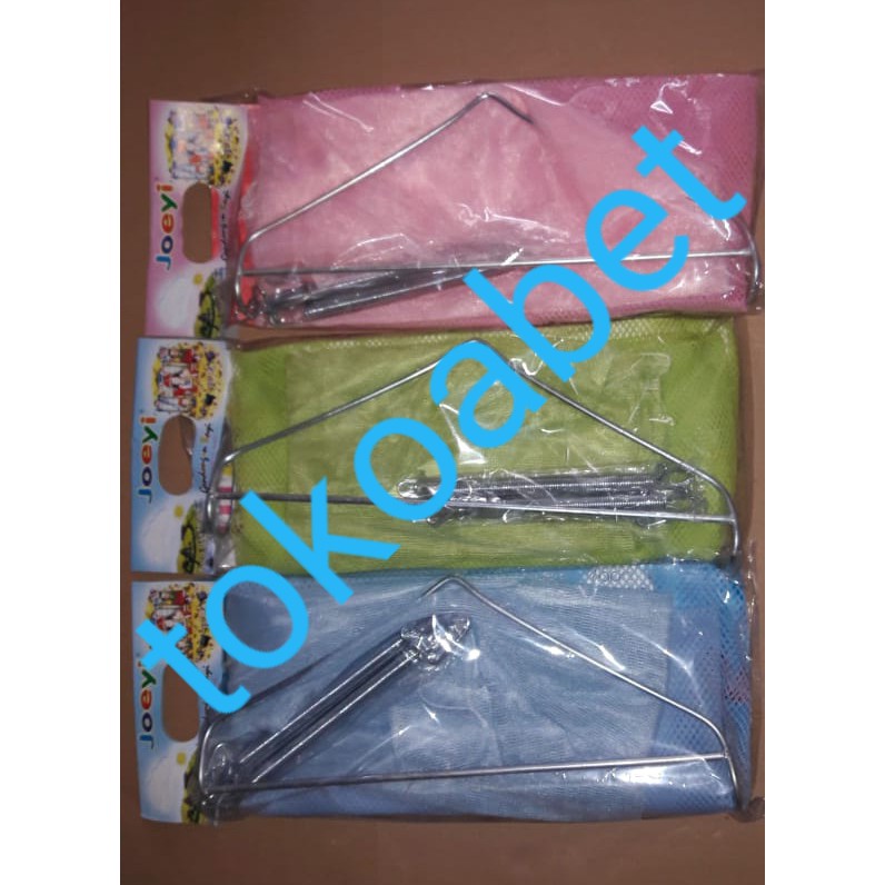 Paket Manual Ayunan Bayi Portable ORIENT Warna Warni dg Kain Ayun dan Kelambu dan PER JOEYI#tokoabet