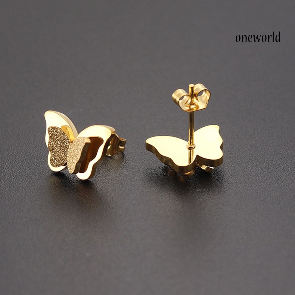 [ONE] Fashion Butterfly Women Ear Studs Earrings Evening Party Jewelry Gift Charming