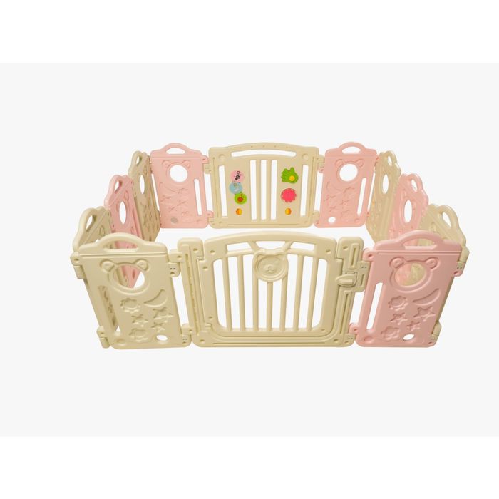 DIMORA PLAY 10 PANEL + 1 PLAY + DOOR / PINK &amp; WHITE COLOR PANEL