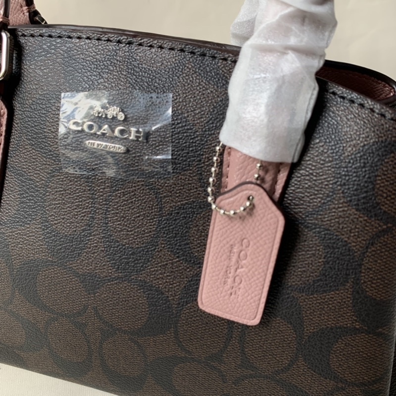 Coach Signature Mini Sage Caryall Brown Rose( F31985)