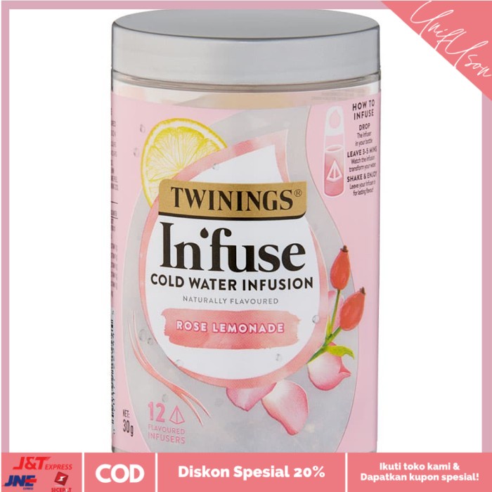 

⭐COD⭐ Twinings In'fuse Rose Lemoade 12 pack Australia