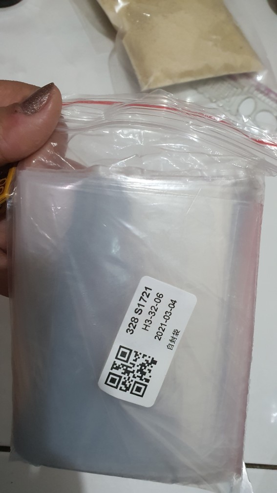 100pcs Kantong Plastik Ziplock Transparan Dengan Zip Lock