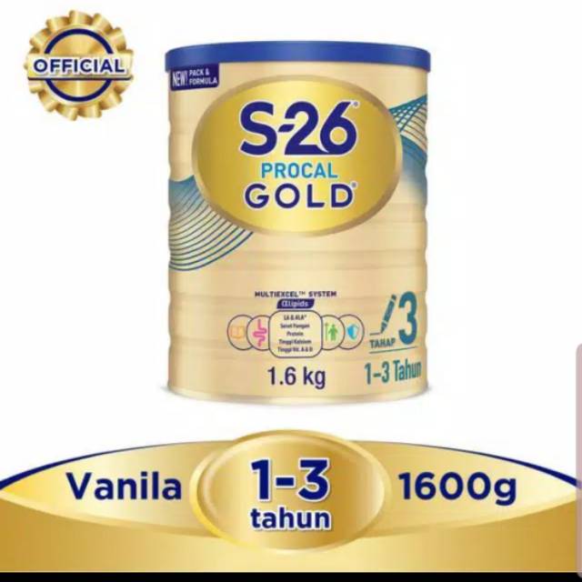 Susu S26 Procal Gold 1-3 Tahun 1600 gr