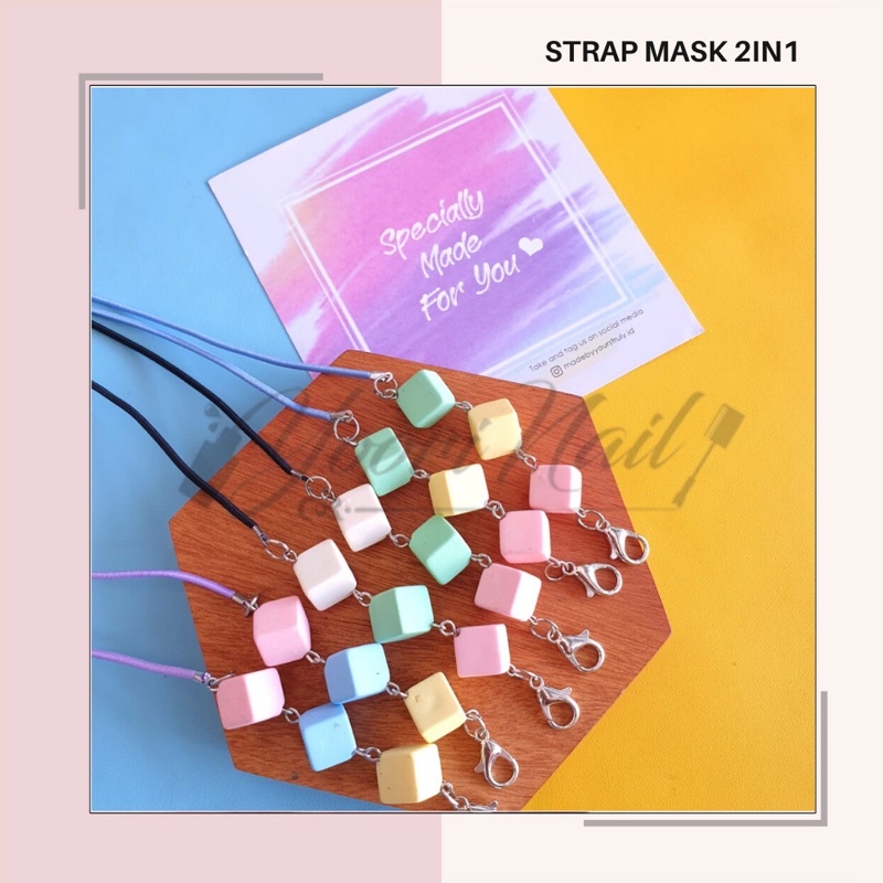 Strap mask 2in1 strap masker 2 in 1 konektor masker connector mask hijab tali masker 2 fungsi