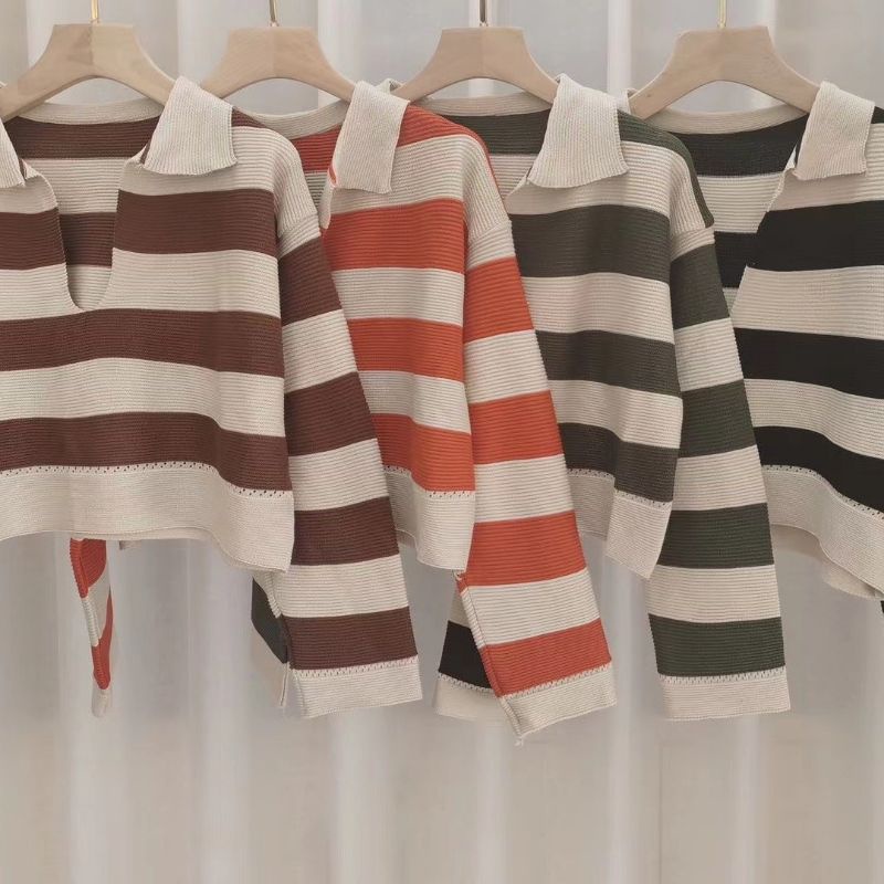 STRIPE KNIT RAJUT PREMIUM IMPORT