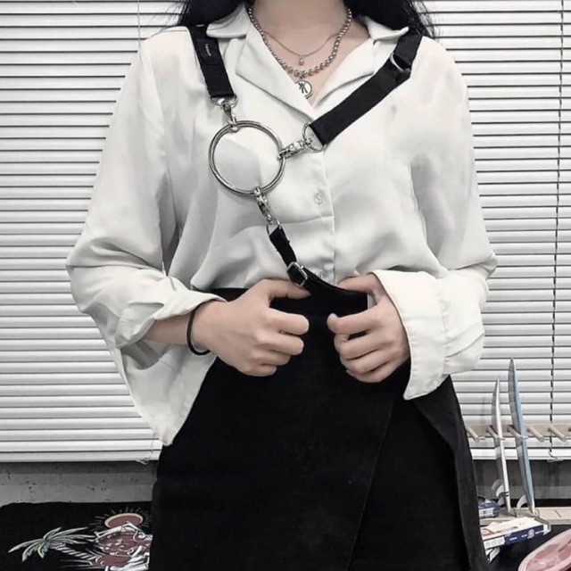 VETEMENTS HARNESS® Strap Harness Belt Aksesoris Sabuk Tactical Harness Gaya Streetwear Korea Hallowe