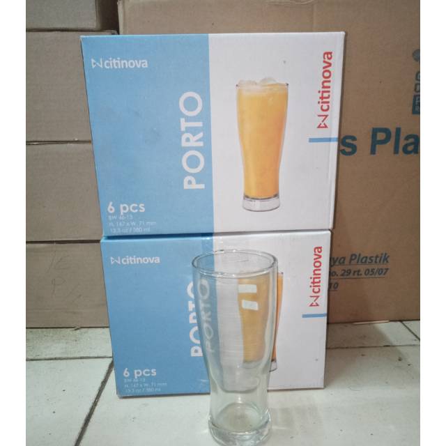 Gelas jus atau es merk porto citinova
