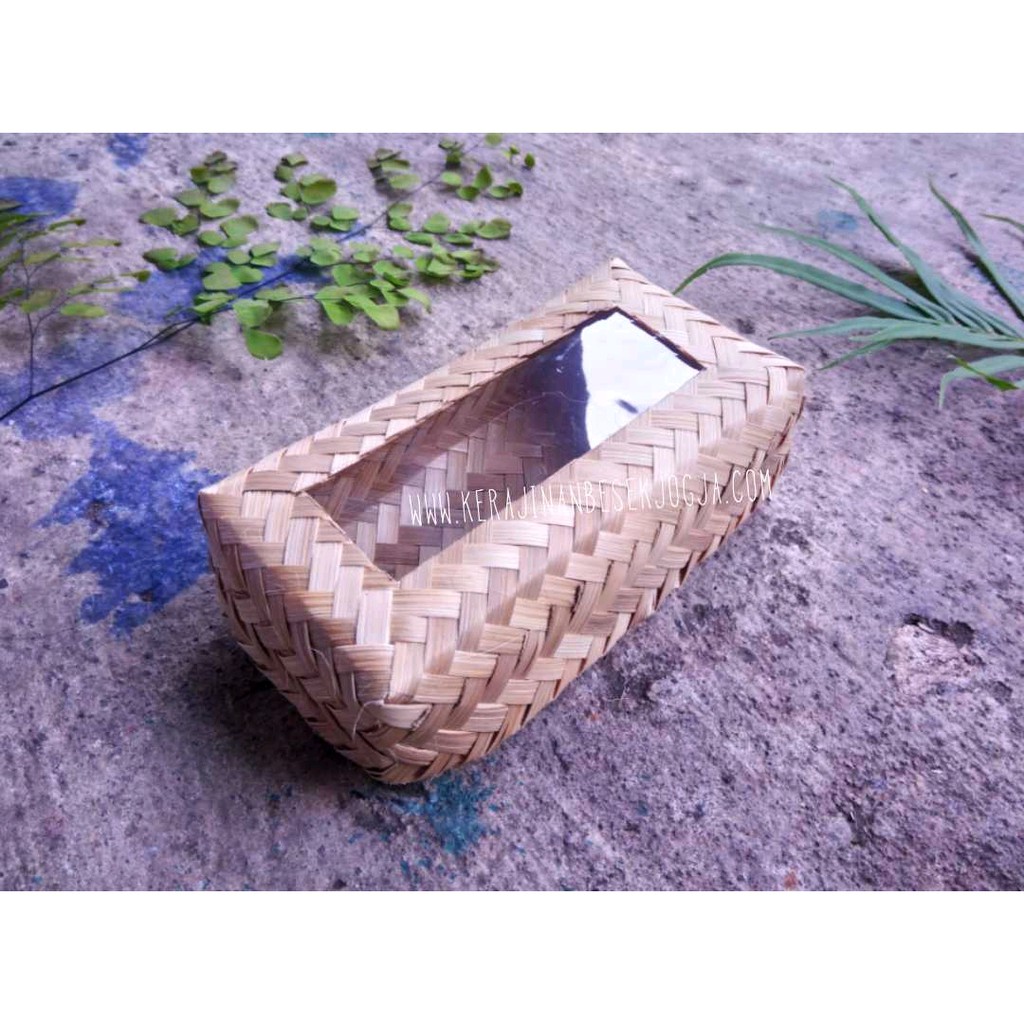 Besek Mika Transparan Persegi Panjang