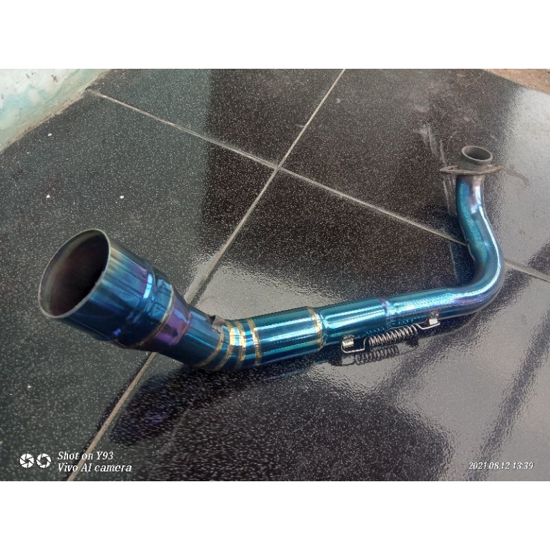Leher Leheran knalpot bluemoon Vario 125 150 Pcx Adv 150 inlet 50mm