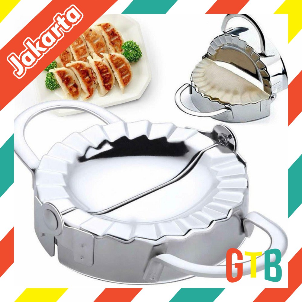 ❤️GTB❤️ R358 Cetakan Pastel Pangsit Dumpling Stainless Alat Epokepok Press Instan Dapur Dimsum