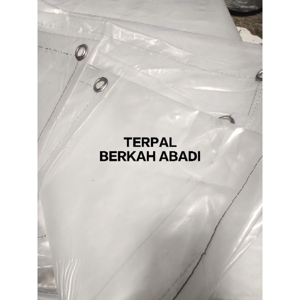 terpal plastik 2x2 transparan ukuran 2 meter x 2 meter meter tirai tenda dan dll