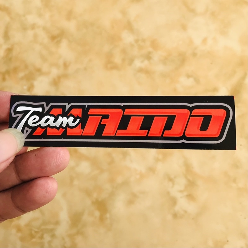 Stiker Team Maido Racing Motor Herex Vynil Anti Air Bijian