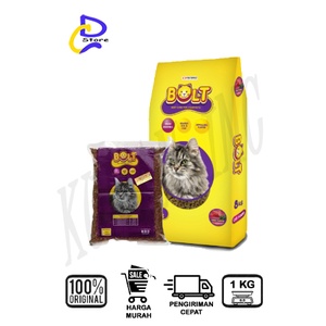 MAKANAN KUCING BOLT - CAT FOOD REPACK 1KG