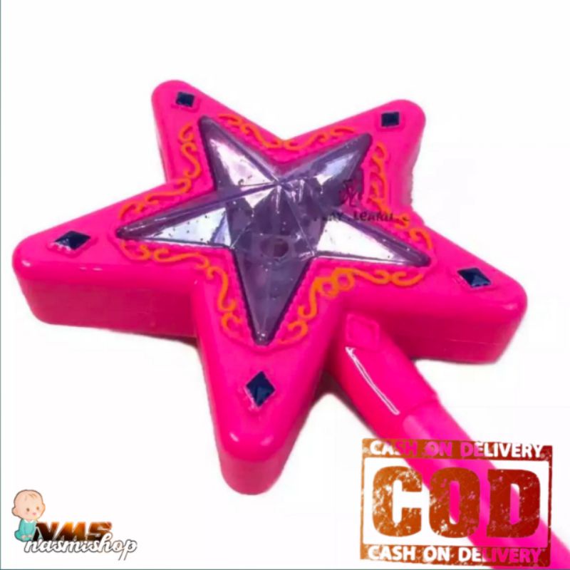 Mainan Tongkat Peri Anak Perempuan Bisa Bunyi dan Nyala / Magic Wand Fairy Stick Frozen 1Pc