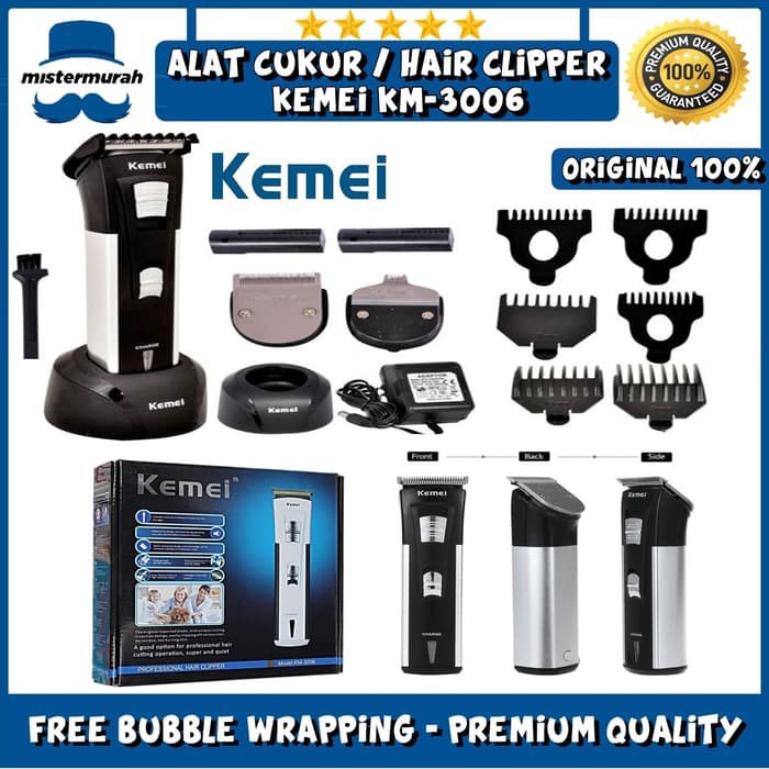 Mesin Cukur rambut kumis dan jenggot  kemei 3006 system cas