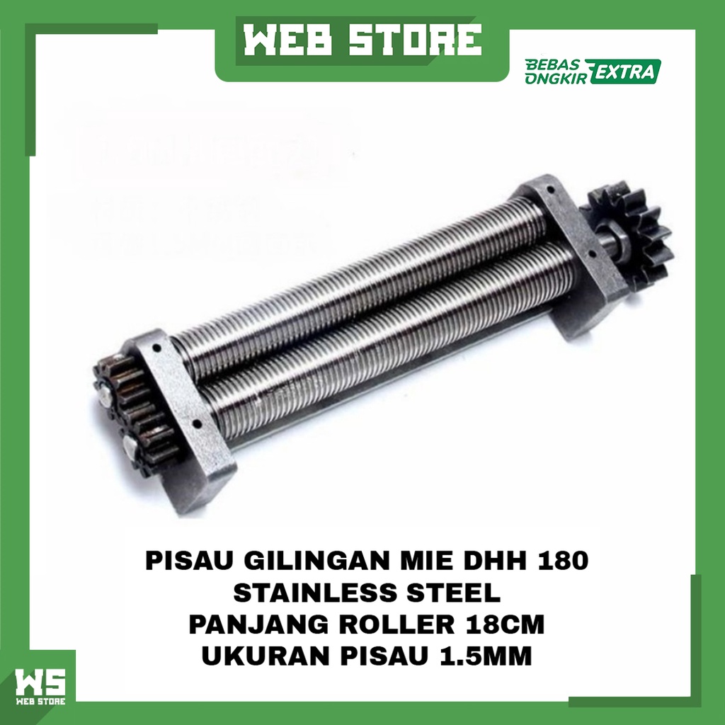 Pisau Gilingan Mie Bulat 1.5mm DZM 160 200 DHH 180 Willman Stainless Steel