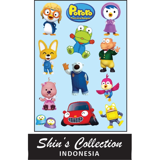 

Sticker stiker murah anti air Pororo 1 pc