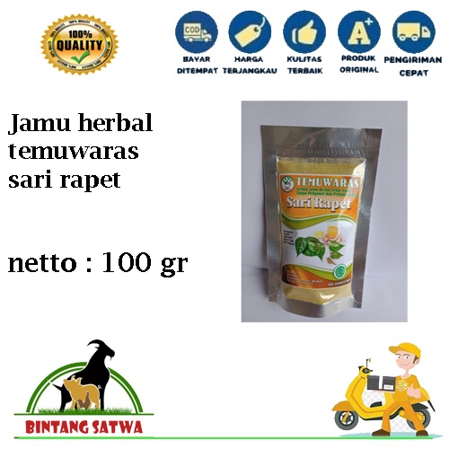 

jamu herbal sari rapet alami tanpa pengawet dan pemanis kimia