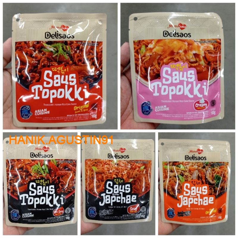 

Mama Suka Mamasuka Delisaos Saus Topokki Tteokbokki Tokpoki Halal 100gr/ SAOS TOPOKKI