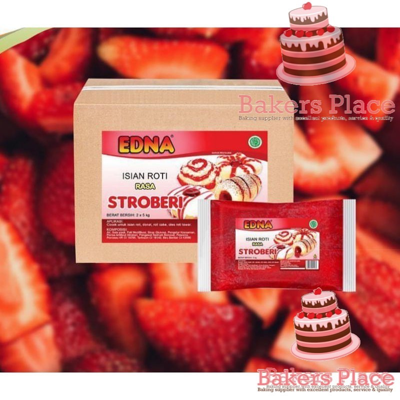 Jual Selai Edna Strawberry 500gr Filling Murah Promo Hemat Shopee Indonesia 4087