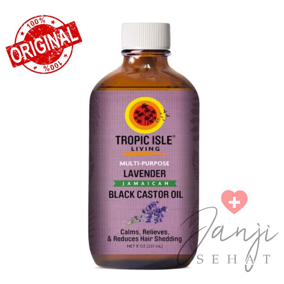 Tropic Isle Lavender Jamaican Black Castor Oil Jbco 8 Oz 237 Ml Shopee Indonesia