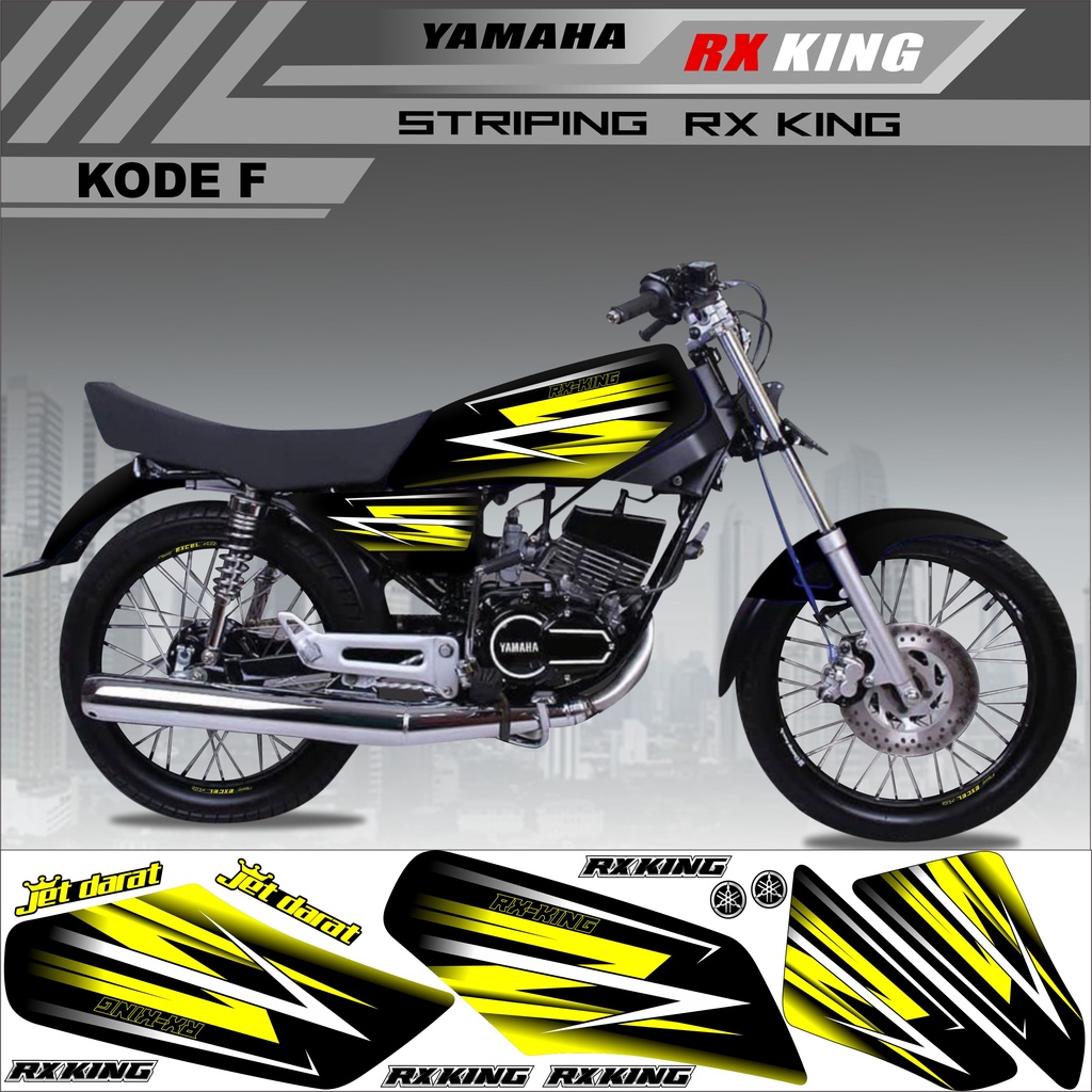 Striping Rx King Variasi/ Stiker Custom Rx King / Sticker Rx King KODE F