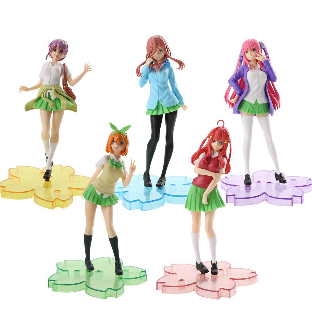 Lanfy Action Figure Anime Nakano Miku Yotsuba Bahan PVC