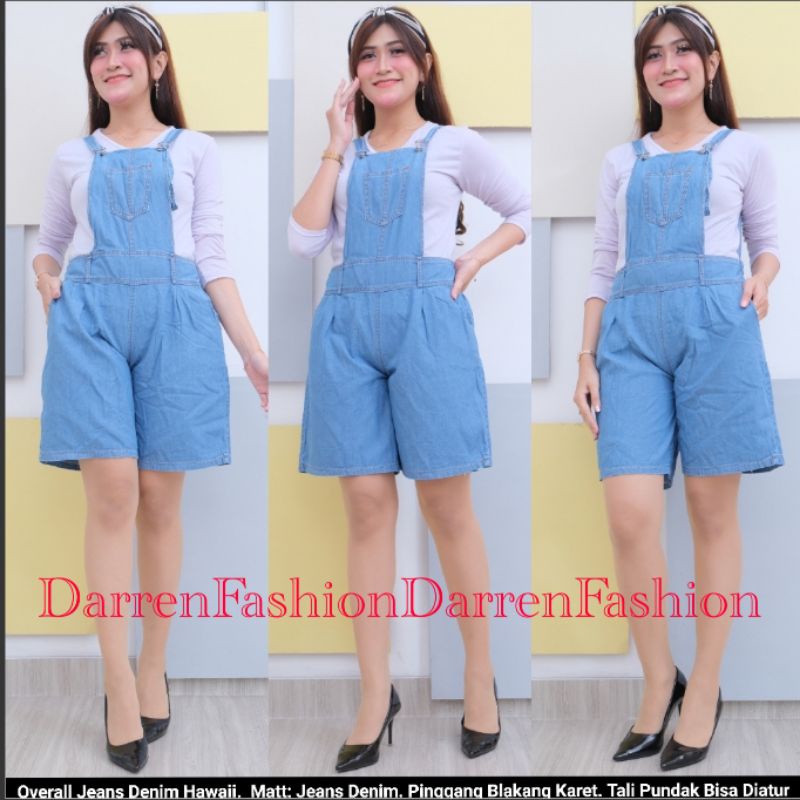 Celana Overall Pendek Hawai Overall / Overall Pendek Murah / Celana Overall Murah / Celana Monyet