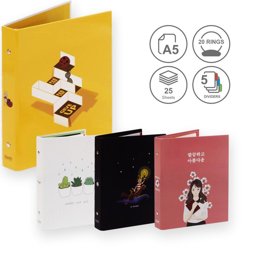 

Paling Bagus!!SR-1274[BMS Surabaya] Bantex Binder A5 20 Ring Motif Fancy