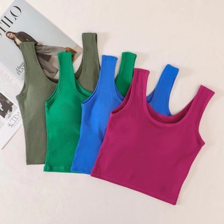 GO!BR918 TANKTOP TANGTOP BRA WITH CUP BH SINGLET WANITA IMPORT ATASAN WANITA SEXY COD