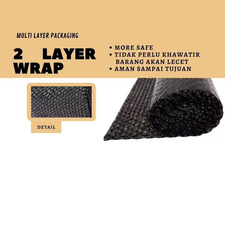 

2 layer Bubble wrap tambahan