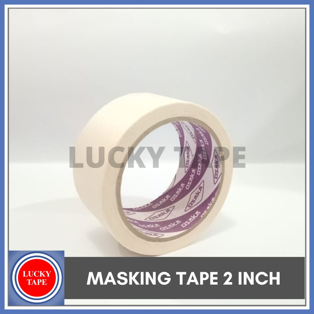 

Lakban Kertas PROMO MURAH 2 INCH x 21M / Masking Tape kualitas Daimaru PUTIH