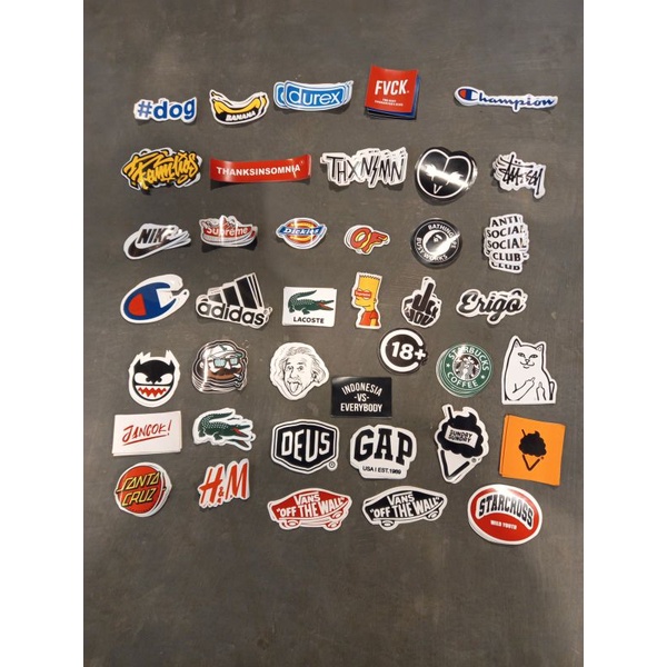 STICKER BRAND STICKER DISTRO THRIFTING