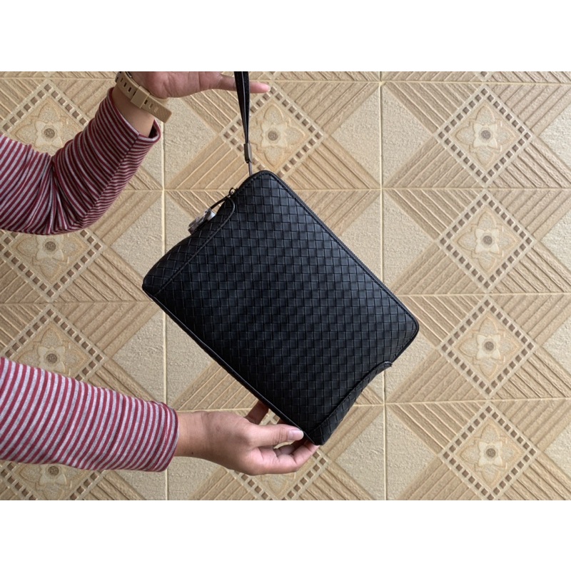 Handbag Kulit Asli clutch Pria Wanita