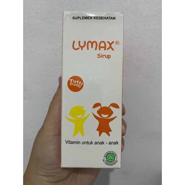 SUPLEMEN KESEHATAN LYMAX SIRUP VITAMIN UNTUK ANAK TUTTI FRUTTI ASLI