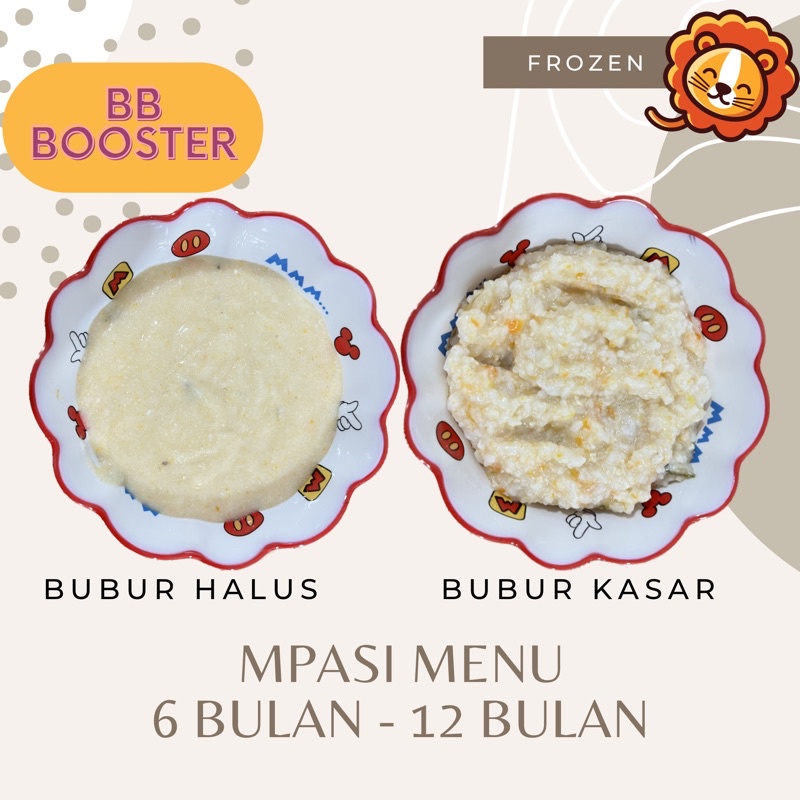 BUBUR MPASI BB BOOSTER BUBUR 6-12 BULAN BUBUR FROZEN MPASI ANAK