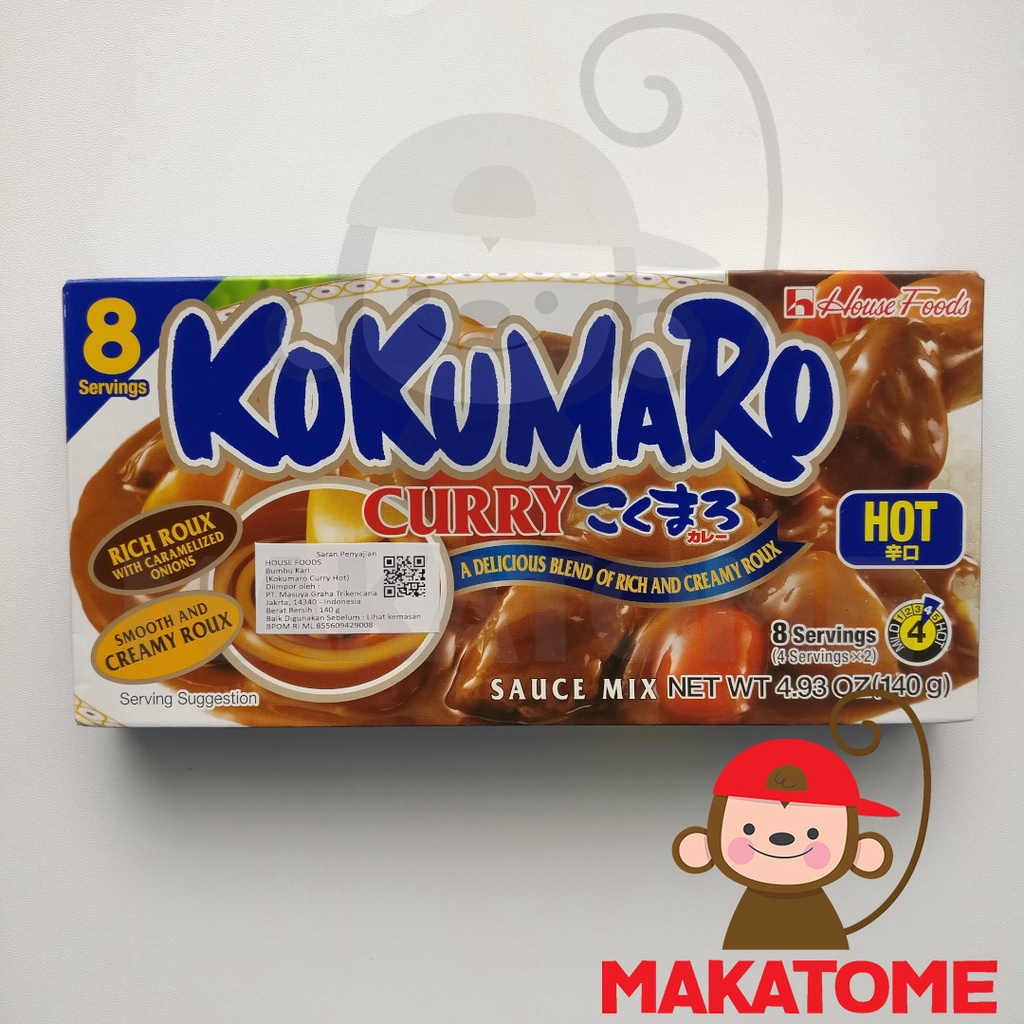 

House Kokumaro Curry Karakuchi Hot 140gr bumbu kari 140 gr japanese