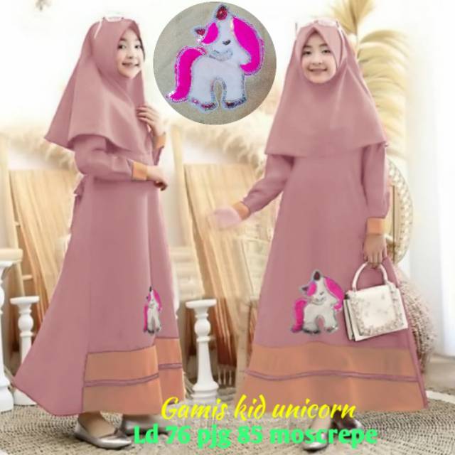 GAMIS KID UNICORN 054 GA GAMIS LED LOL GAMIS ANAK BALITA GAMIS ANAK TANGGUNG