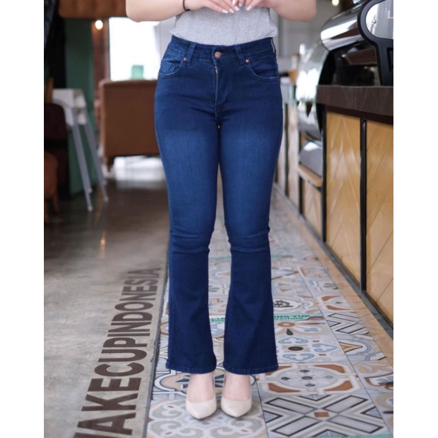 SZ 27-30 Cutbray dark - Celana Jeans Cutbray