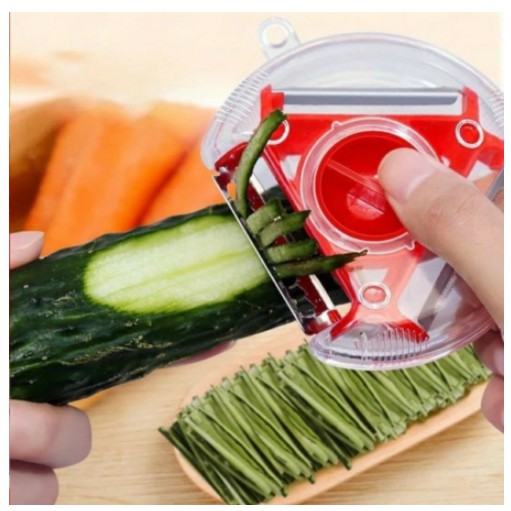 (VCM) Pisau Pengupas Kulit Buah 3In1 Alat Pengupas Sayuran Pisau Cutter